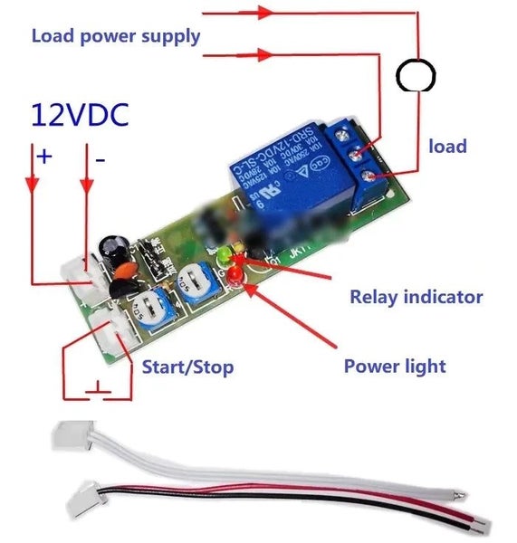 JK11 Adjustable Cycle Timer Delay On/Off Switch Power Supply Relay Shield CHK12N Carousel 1