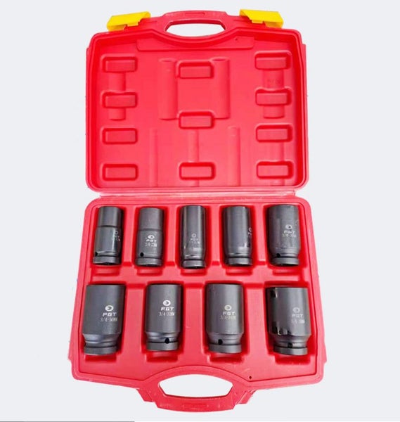 Impact Socket Set 1/2" Drive 6 Point Metric Sockets 22-41mm 2038203 Carousel 1