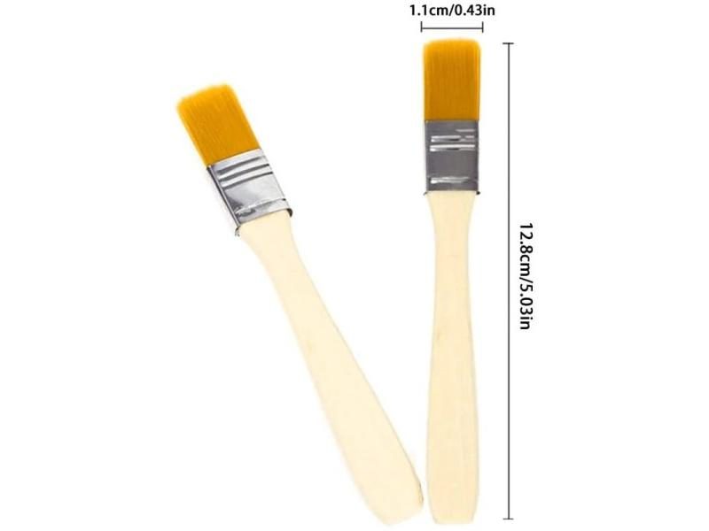 30 Piece Wooden Handle Paint Brush Set For Drawing Cleaning Dusting Carousel 1