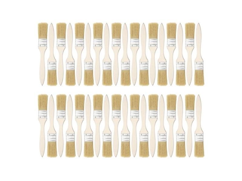 36 Pack 1 Inch 24mm Brushes For Paint Stains Varnishes Glues Gesso Carousel 2