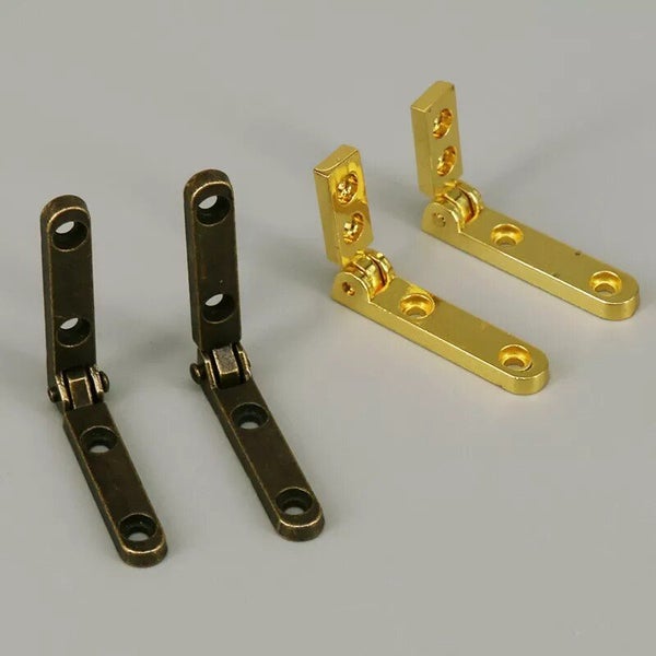 4PCS Small Jewelry Box Hinges Wooden Box Accessories 90 Degree Folding Hi CHK12N Carousel 2