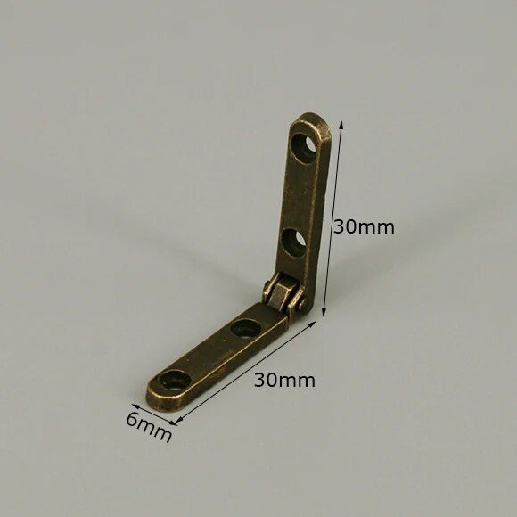 4PCS Small Jewelry Box Hinges Wooden Box Accessories 90 Degree Folding Hi CHK12N Carousel 1