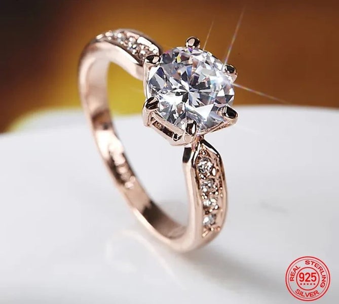 ZDADAN 925 Sterling Silver Hexagonal Inlaid Cz Rings For Women Fashion We CHK12N Carousel 1