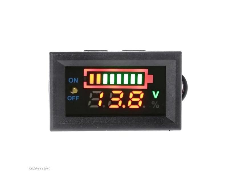 12V Car Acid Battery Capacity Voltmeter Power Tester With 4XFD Carousel 1