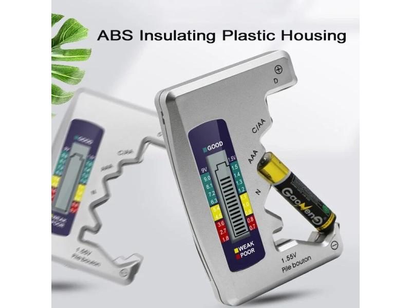 Universal Digital Battery Tester Battery Capacity Check C D N AA AAA 9V 1.5V Carousel 2