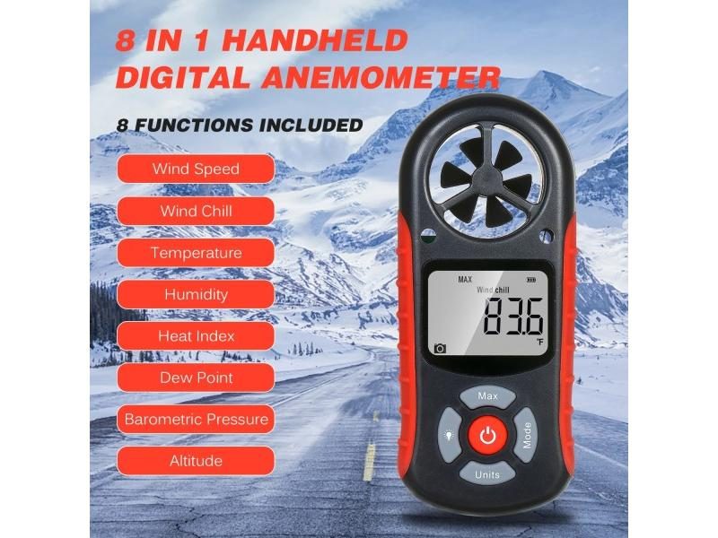 Digital Anemometer Handheld Wind Speed Meterfor Measuring Wind Speed Carousel 2