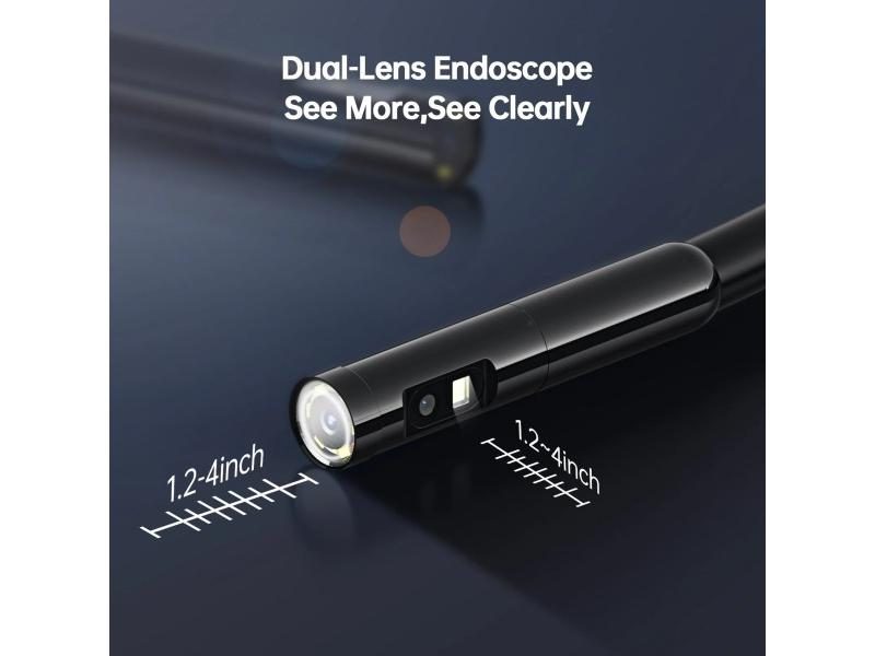 Teslong Inspection Camera 4.5'' Screen 1080P HD Dual Lens Snake Borescope For Carousel 1