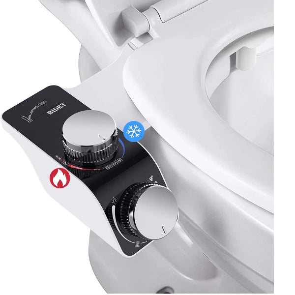 Bidet Attachment Slim Toilet Seat Hot & Cold Double Nozzle Spiral Adjusta CHK12N Carousel 2
