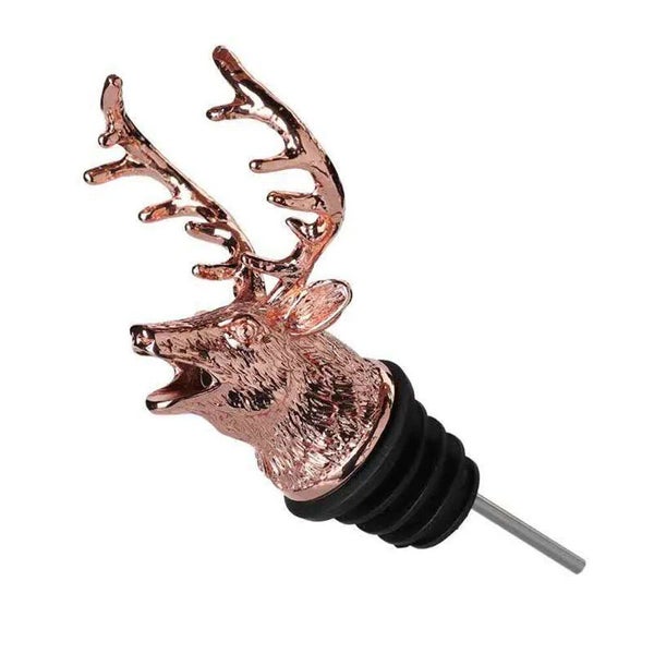 1Pcs Jagermeister Wine Pourer Zinc Alloy Deer Elk Lion Bull Wine Stopper CHK12N Carousel 1