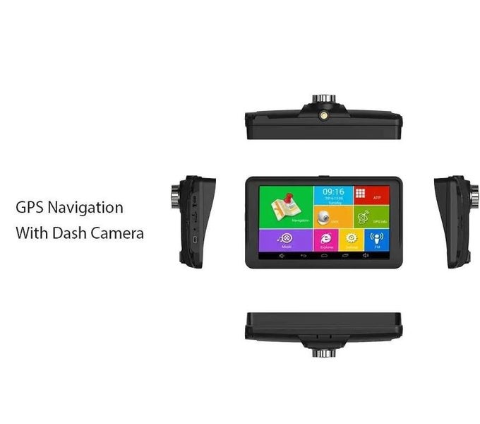 TOPSOURCE Europe 7 Inch Touch Screen Car GPS Navigation With Dash Camera CHK12N Carousel 2