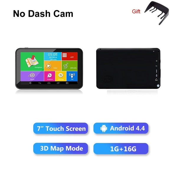 TOPSOURCE Europe 7 Inch Touch Screen Car GPS Navigation With Dash Camera CHK12N Carousel 1
