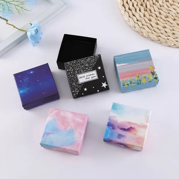 Cardboard Jewelry Box Ring Necklace Bracelets Earring Gift Packaging Boxe CHK12N Carousel 2