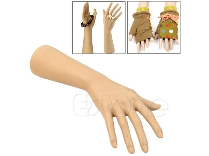 1Pc Nail Art Watch Ring Bracelet Gloves Stand Mannequin Hand Carousel 2