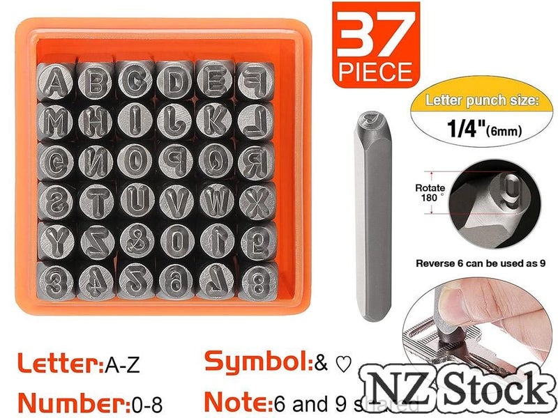 Letter Number Punch Stamp Set (Auckland Stock) Carousel 1