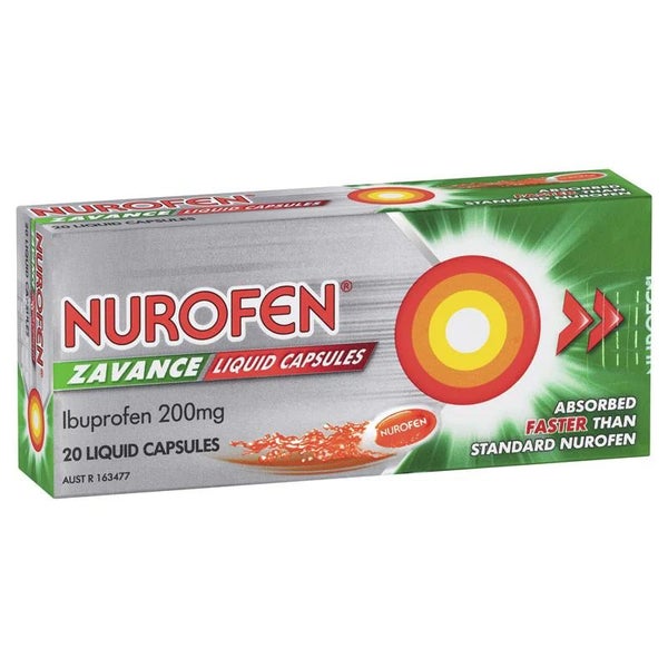 Nurofen Zavance 20 Liquid Capsules Carousel 1