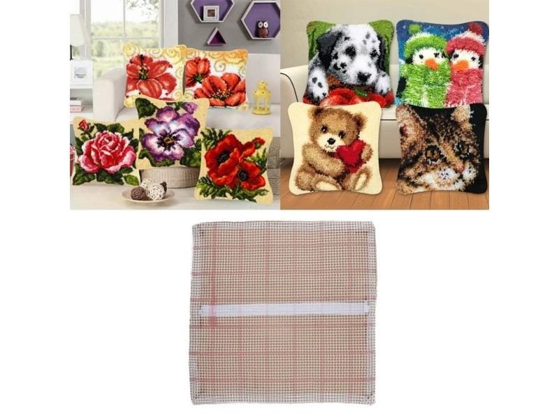 DIY Embroidery Sewing Kit Latch Hook Craft Kit Canvas For Rug Making Carousel 1