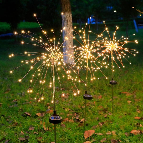LED solar fireworks lights/outdoor lawn dandelion light string decoration lights Carousel 1