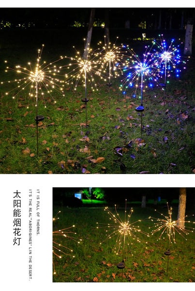 LED solar fireworks lights/outdoor lawn dandelion light string decoration lights Carousel 5