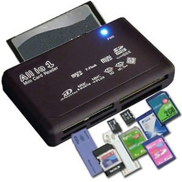 Card Reader USB 2.0 SD Card Reader Adapter TF CF SD Mini SD SDHC MMC MS X CHK12N Carousel 2