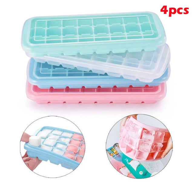 Food Storage Silicone Freezer Tray Molds With Lid 4 PCS 3631004 Carousel 2