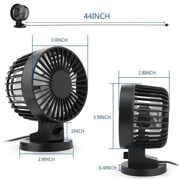 EAS-Personal Mini USB Fan Noiseless Table Desk Fan With Dual Blades For H CHK12N Carousel 2