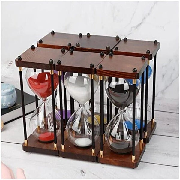 30/60 Minutes Premium Large Hourglass Metal Sand Timer Sandglass Clock,Ti CHK12N62982323575938114