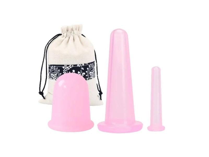 3pcs Jar Silicone Vacuum Cupping Cans For Massage Anti Cellulite Suction Cups Carousel 1