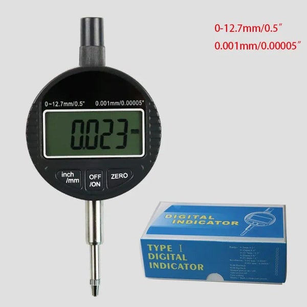 0-12.7mm/0.5" 0-25.4mm/1" Range Gauge Digital Dial indicator Precision To CHK12N Carousel 1