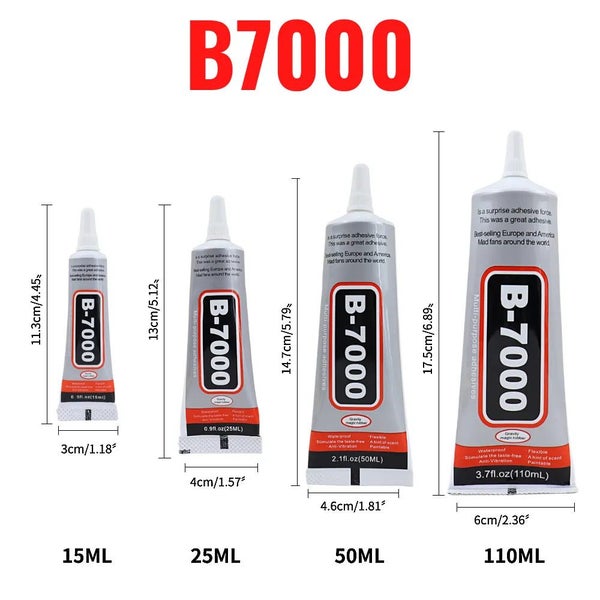 15ML 25ML 50ML 110ML B7000 Clear Contact Phone Repair Adhesive Universal CHK12N Carousel 2