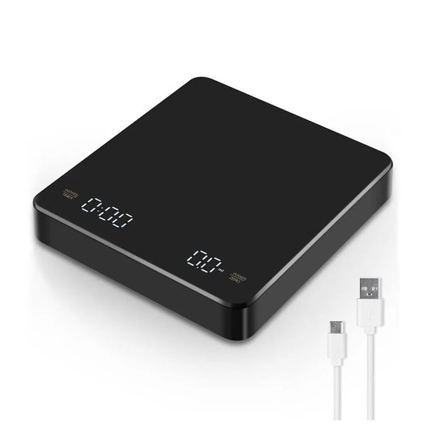 Digital Coffee Scale with Timer LED Screen Espresso USB 3kg Max.Weighing CHK12N Carousel 2