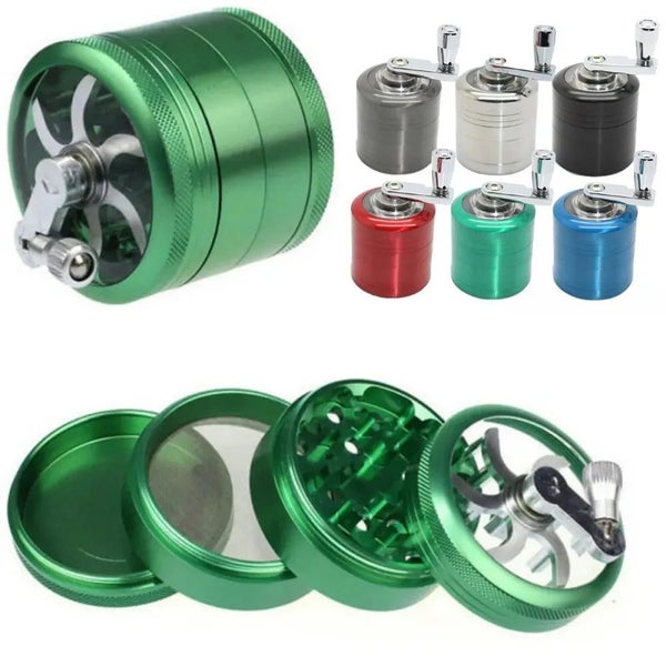40mm Herbal Crusher Tobacco Grinder Smoke Manual Kitchen Herb Metal 4 Lay CHK12N Carousel 2