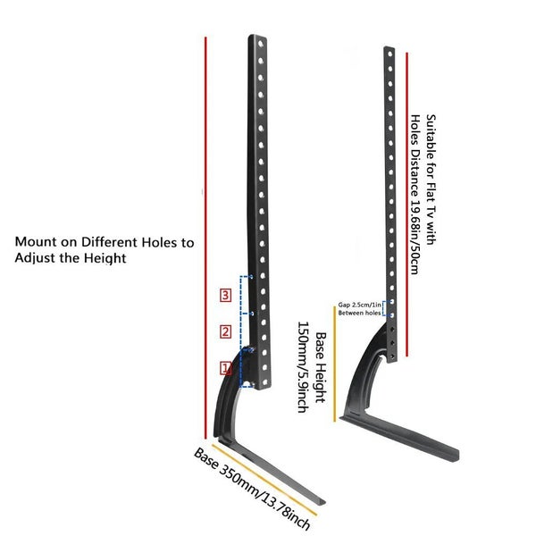 Universal Table Top TV Monitor Stand Base with Height Adjustment fit 32-6 CHK12N Carousel 2