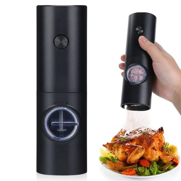 Electric Salt And Pepper Grinder With Adjustable Coarseness Refillable Mi CHK12N Carousel 2
