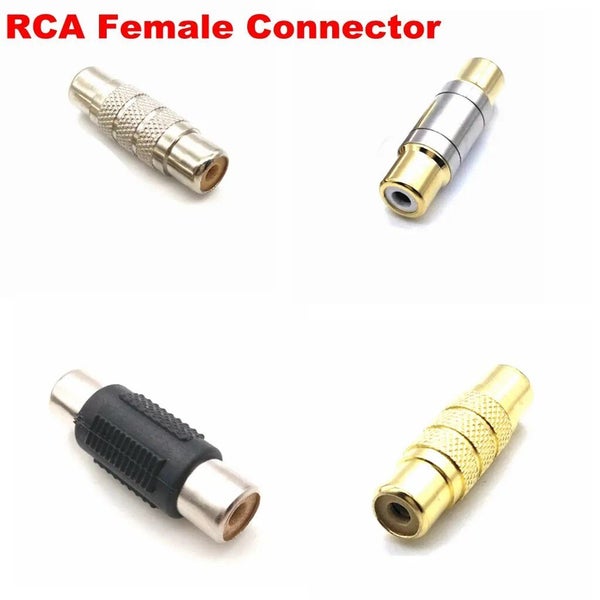 1 pcs RCA Female to RCA Female Audio Video Cable Jack Plug Adapter Connec CHK12N Carousel 2