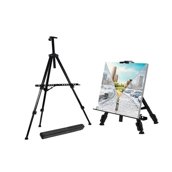 Bview Art 1pc 66" Black Aluminum Display Easel with Portable Bag,Large Ad CHK12N Carousel 1