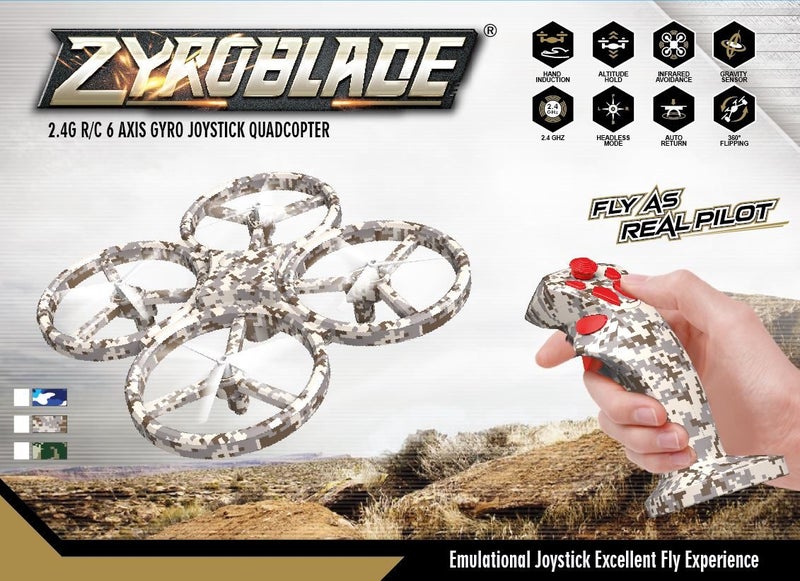 Zyroblade CAMO Drone with Joystick control Carousel 1
