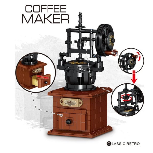Building Blocks Vintage Coffee Machine 467PCS Carousel 1