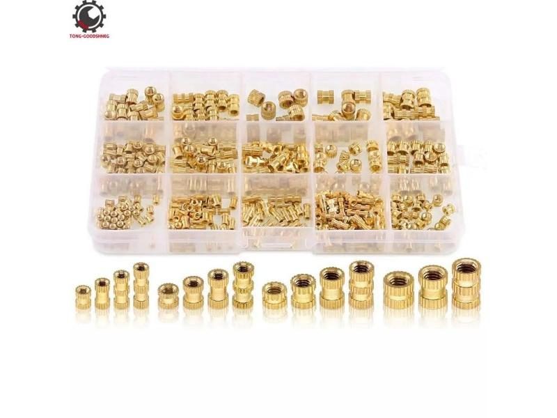 M2 M3 M4 M5 Female Thread Knurled Brass Threaded Insert Embedment Nut For 3D Carousel 1