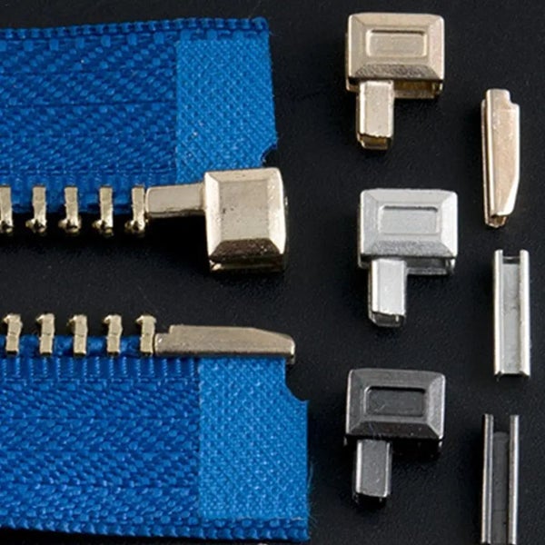 10 Set Metal Zipper Head Sliders Retainer Insertion Pin Zipper Top Stop A CHK12N Carousel 2
