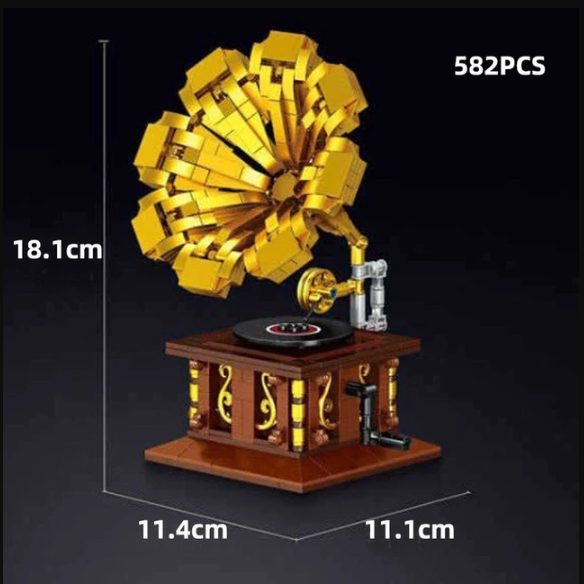 Building Blocks Phonograph 582PCS Carousel 2