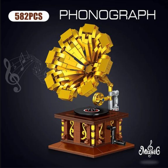Building Blocks Phonograph 582PCS Carousel 8