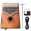 17 Keys Thumb Piano EQ Kalimba Set Mbria Acacia Wood Link Speaker Pickup CHK12N Carousel 1