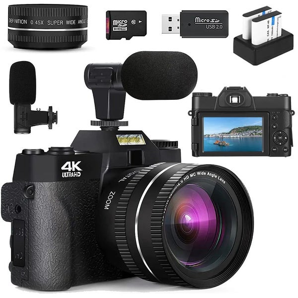 KOMERY Compact Digital Photography Camera 4K WIFI Web Camera Vintage Vlog CHK12N Carousel 2