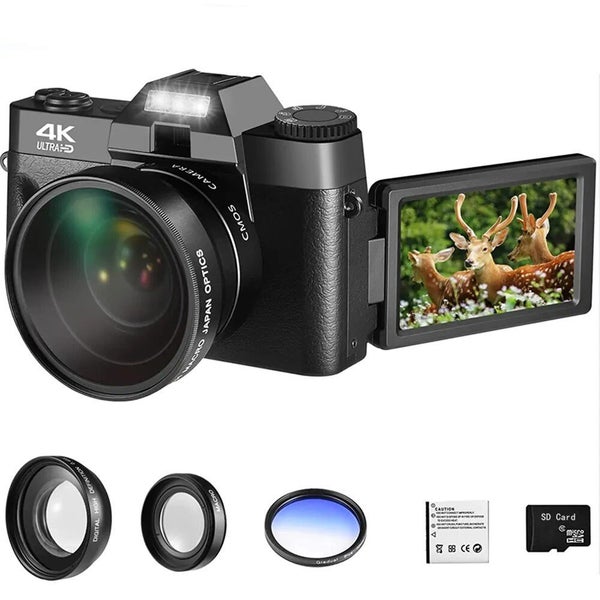 KOMERY Compact Digital Photography Camera 4K WIFI Web Camera Vintage Vlog CHK12N Carousel 1