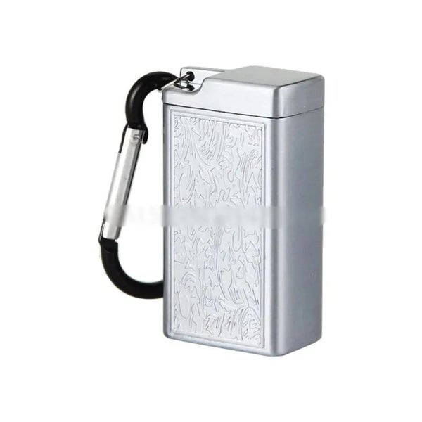Smoke Ash Tray Mini Portable Ashtray Outdoor Keychain Metal Pocket Holder CHK12N Carousel 1