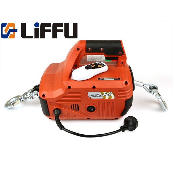 Liffu Portable Electric Hoist 230V With Remote 4.6m 450Kg Carousel 1