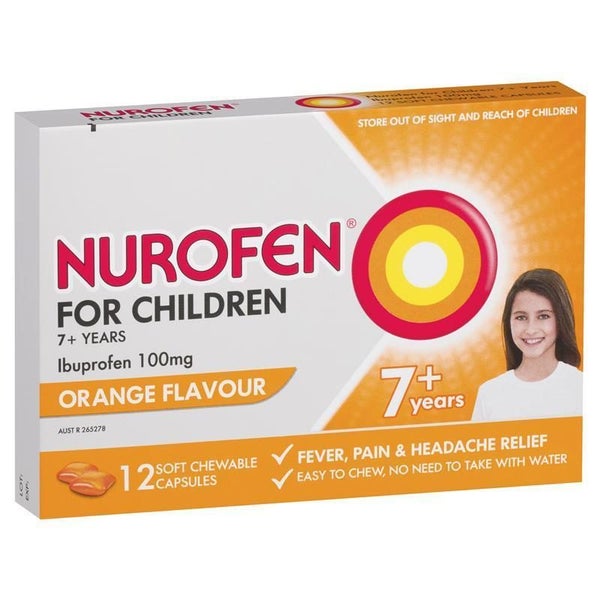 Nurofen For Children Soft Chews 12 Pack Carousel 1