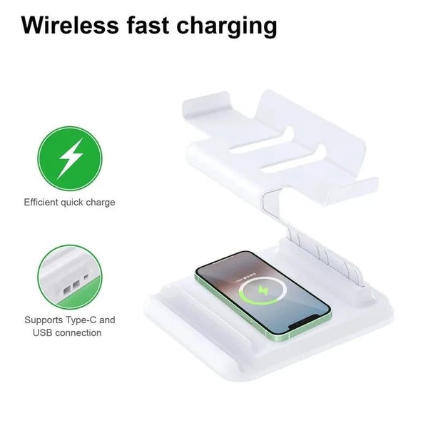 For Oculus Quest2 VR Stand Multifunction Wireless Fast Charging Station C CHK12N Carousel 2