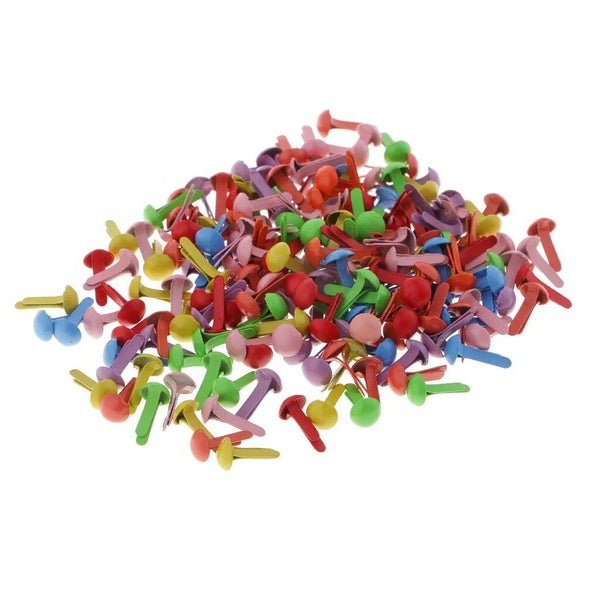 200pcs/Bag 4.5mm Round Metal Brads DIY Scrapbooking Bookmark Crafts Acces CHK12N Carousel 1