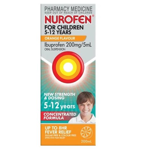 Nurofen For Children Orange Flavour 5-12 Years 200ml Carousel 1